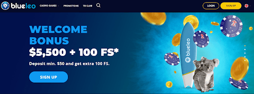 Blueleo Casino Welcome Bonus