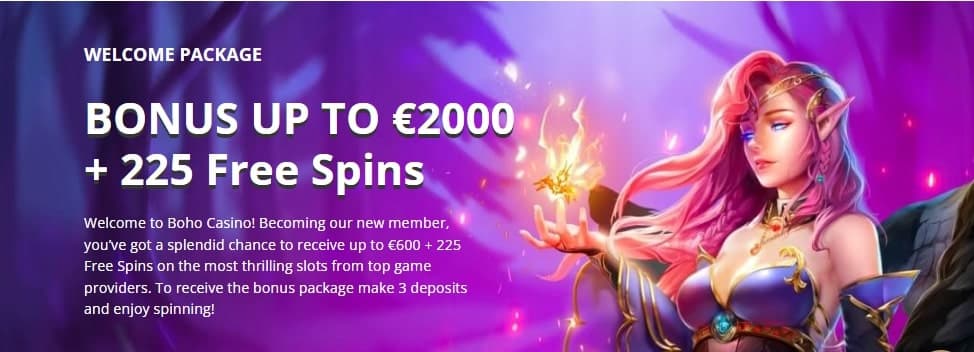Boho Casino Welcome Bonus