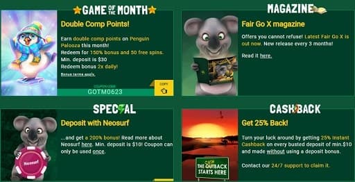 Fair Go Casino Bonuses