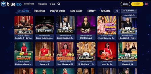 Live Dealer Games at Blueleo Casino