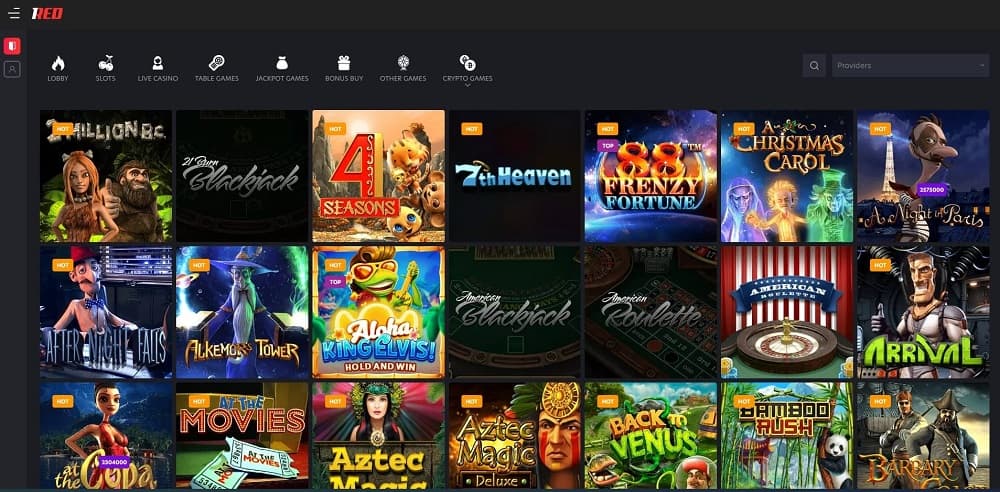 1Red Casino Games in Australia