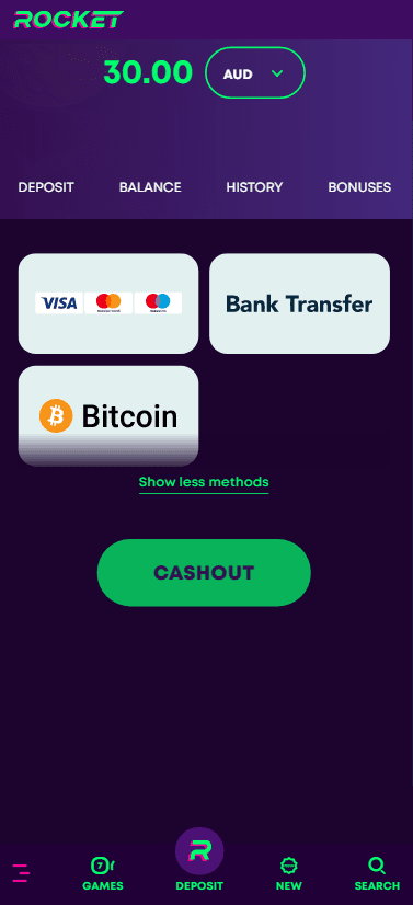 payments on casino-rocket