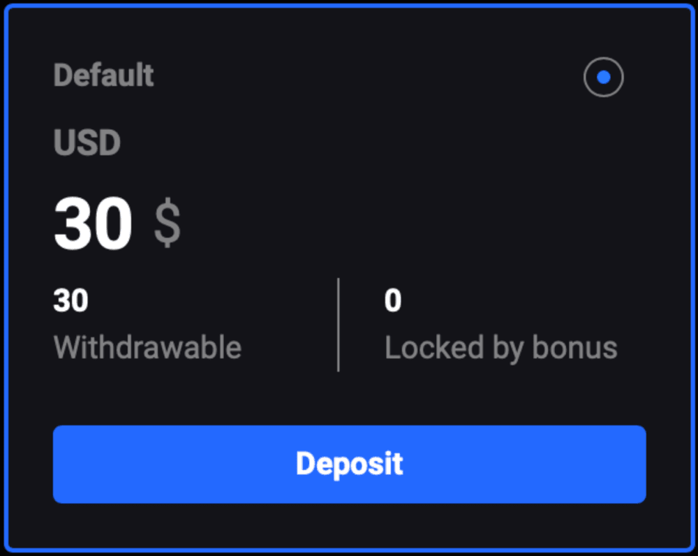 How much money was in my account when I started playing at Casino4U.