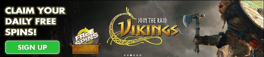 Daily free spins are available at Black Diamond Casino.