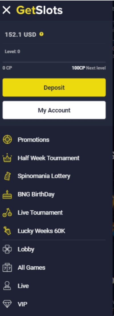Dave's ending balance at GetSlots