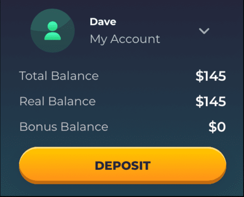 Concluding the games at Roku Casino, Dave saw a different balance on his account.