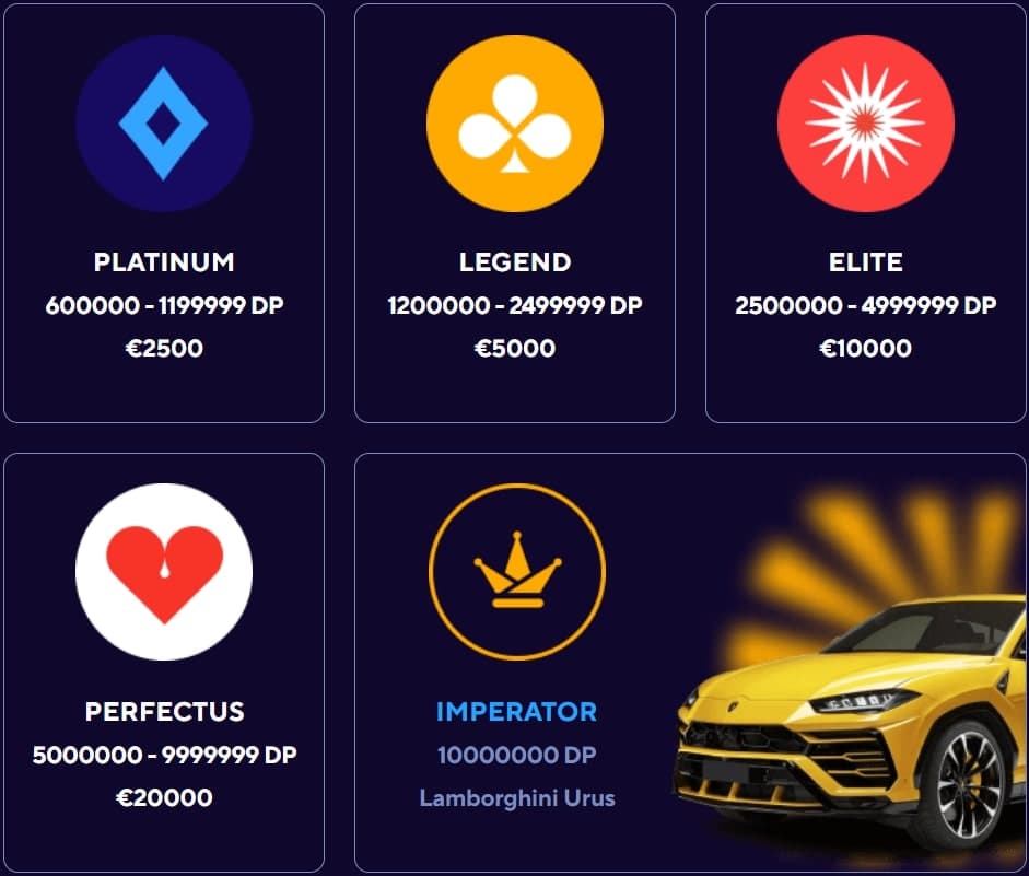 Dazard casino VIP program