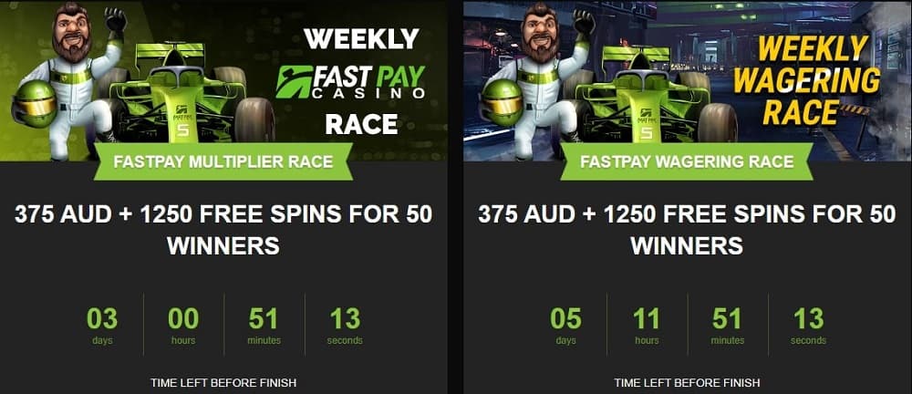 Fastpay casino races tournament