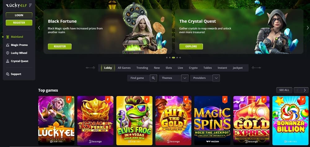 Lucky Elf Casino Games in Australia