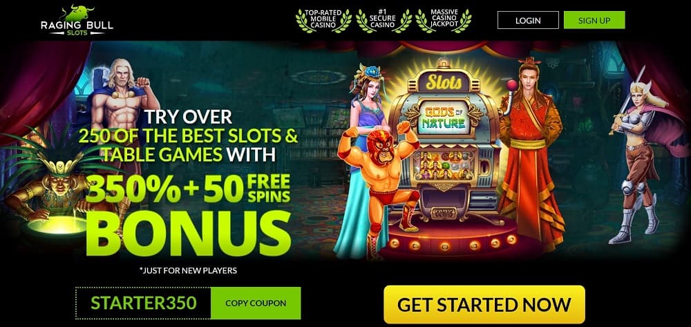 Casino Raging Bull main page