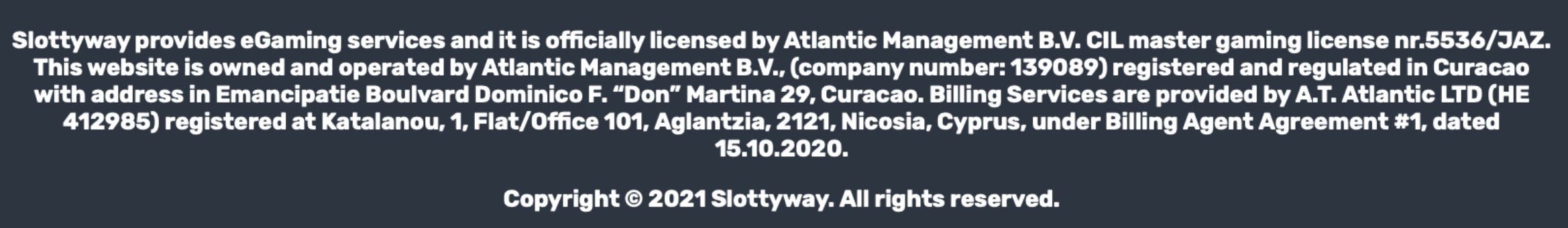 Security and reliability of Slotty Way Casino
