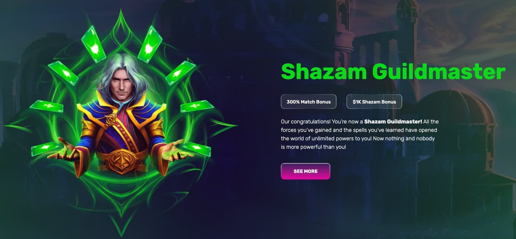 Shazam casino VIP