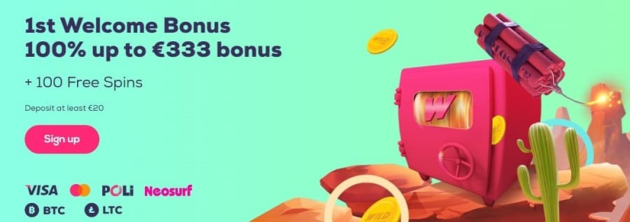 Wild fortune welcome bonus